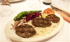 Eating Mediterranean Turkish at Seven Hills Mediterranean Grill restaurant in New York, NY.