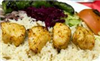 Eating Mediterranean Turkish at Seven Hills Mediterranean Grill restaurant in New York, NY.