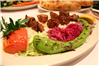 Eating Mediterranean Turkish at Seven Hills Mediterranean Grill restaurant in New York, NY.